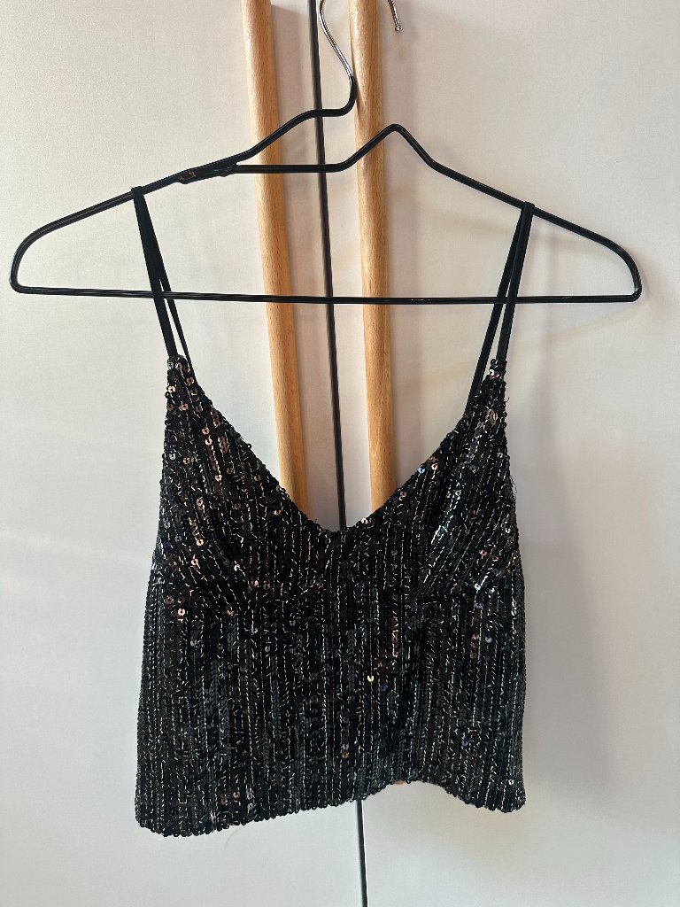 Sequin Black Zara Tank